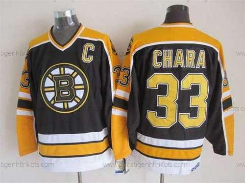 Herren Boston Bruins #33 Zdeno Chara 1996-97 CCM Vintage Trikots – Schwarz