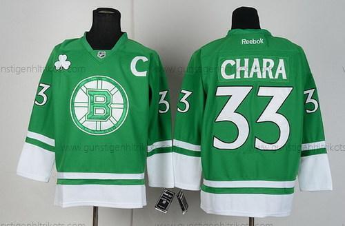 Herren Boston Bruins #33 Zdeno Chara St. Patrick’S Day Trikots – Grün