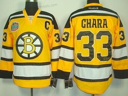 Herren Boston Bruins #33 Zdeno Chara Trikots – Gelb