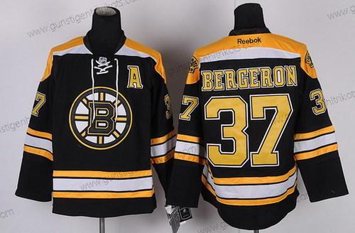 Herren Boston Bruins #37 Patrice Bergeron Trikots – Schwarz