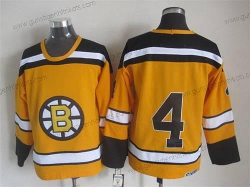 Herren Boston Bruins #4 Bobby Orr 1959-60 CCM Vintage Trikots – Gelb