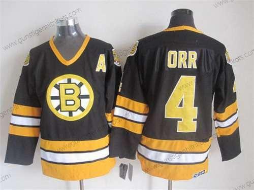 Herren Boston Bruins #4 Bobby Orr 1981-82 CCM Vintage Trikots – Schwarz