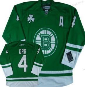 Herren Boston Bruins #4 Bobby Orr St. Patrick’S Day Trikots – Grün