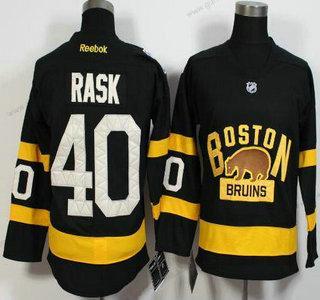 Herren Boston Bruins #40 Tuukka Rask Reebok 2016 Winter Klassisch Premier Trikots – Schwarz