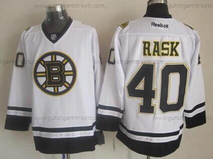 Herren Boston Bruins #40 Tuukka Rask Trikots – Schwarz