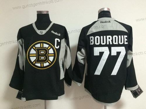 Herren Boston Bruins #77 Ray Bourque 2014 Training Trikots – Schwarz