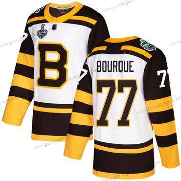 Herren Boston Bruins #77 Ray Bourque Authentisch 2019 Winter Klassisch 2019 Stanley Cup Final Bound Strickerei Hockey Trikots – Weiß