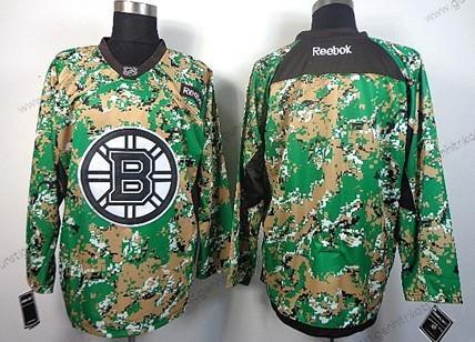 Herren Boston Bruins Leer 2014 Trikots – Tarnfarbe