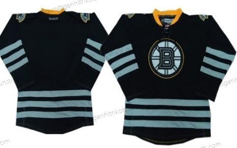 Herren Boston Bruins Leer Ice Trikots – Schwarz