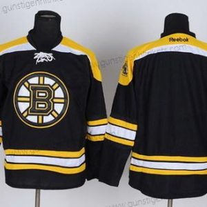 Herren Boston Bruins Leer Trikots – Schwarz