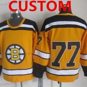 Herren Boston Bruins Personalisiertes 1959-60 CCM Vintage Trikots – Gelb