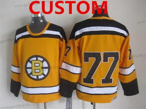 Herren Boston Bruins Personalisiertes 1959-60 CCM Vintage Trikots – Gelb