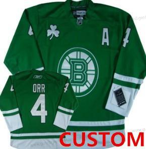 Herren Boston Bruins Personalisiertes St. Patrick’S Day Trikots – Grün