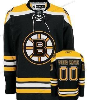 Herren Boston Bruins Personalisiertes Trikots – Schwarz