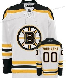 Herren Boston Bruins Personalisiertes Trikots – Weiß