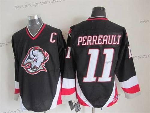 Herren Buffalo Sabres #11 Gilbert Perreault 1996-97 CCM Vintage Trikots – Schwarz