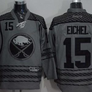 Herren Buffalo Sabres #15 Jack Eichel Charcoal NHL Reebok Trikots – Grau