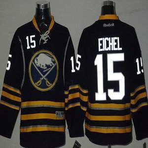 Herren Buffalo Sabres #15 Jack Eichel Night Luminous Trikots – Marineblau Blau