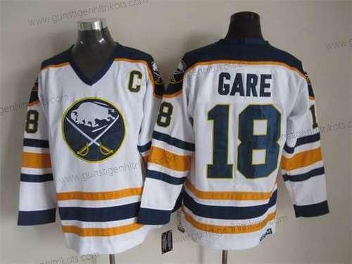 Herren Buffalo Sabres #18 Danny Gare 1983-84 CCM Vintage Trikots – Weiß