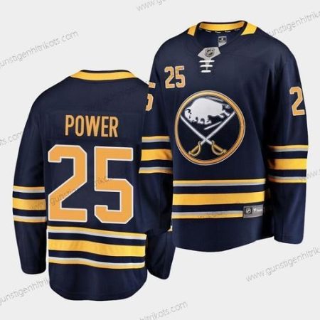 Herren Buffalo Sabres #25 Owen Power Strickerei Trikots – Marineblau