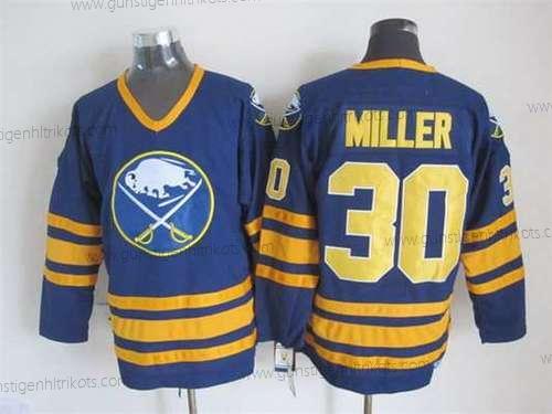 Herren Buffalo Sabres #30 Ryan Miller 1983-84 CCM Vintage Trikots – Marineblau Blau