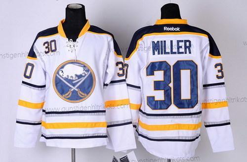 Herren Buffalo Sabres #30 Ryan Miller Trikots – Weiß