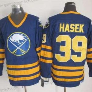 Herren Buffalo Sabres #39 Dominik Hasek 1983-84 CCM Vintage Trikots – Marineblau Blau