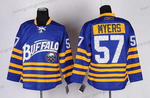 Herren Buffalo Sabres #57 Tyler Myers Ausweichtrikot Trikots – Blau