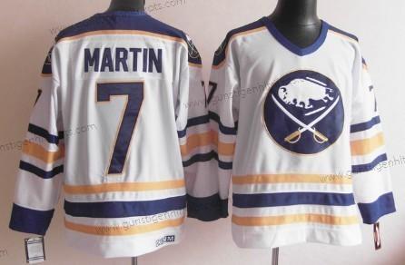 Herren Buffalo Sabres #7 Rick Martin Retro CCM Trikots – Weiß