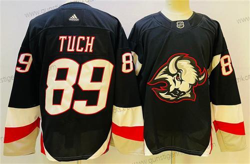 Herren Buffalo Sabres #89 Alex Tuch 2022-23 Strickerei Trikots – Schwarz