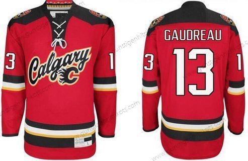 Herren Calgary Flames #13 Johnny Gaudreau 2016 Premier ersatzweise Trikots – Rot