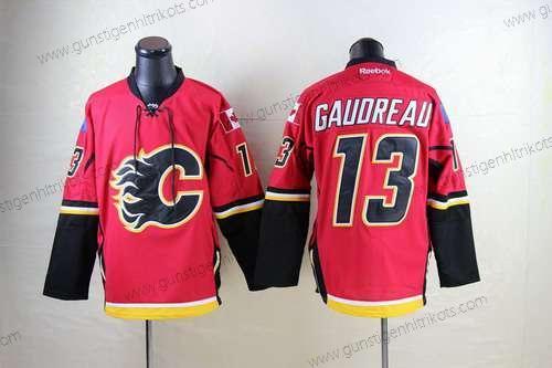 Herren Calgary Flames #13 Johnny Gaudreau Trikots – Rot