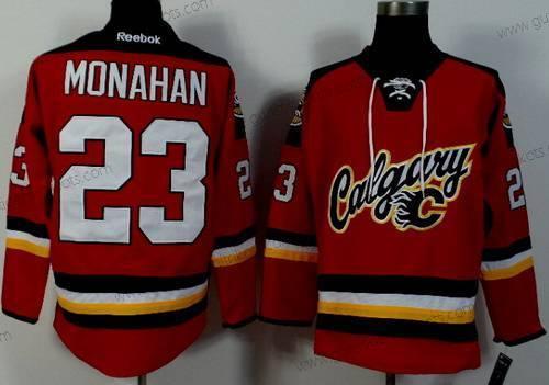 Herren Calgary Flames #23 Sean Monahan 2014 Trikots – Rot