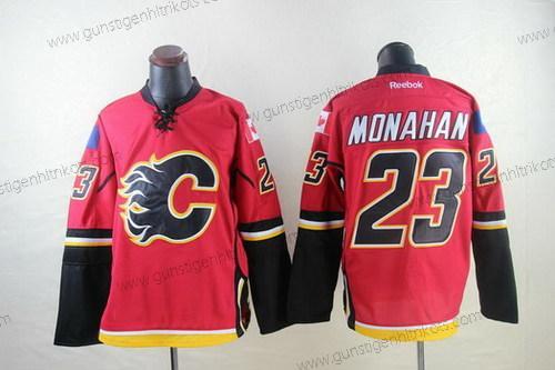 Herren Calgary Flames #23 Sean Monahan Trikots – Rot