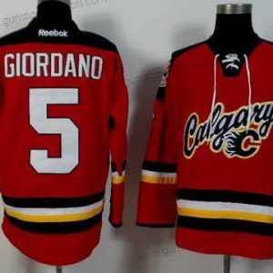 Herren Calgary Flames #5 Mark Giordano 2014 Trikots – Rot