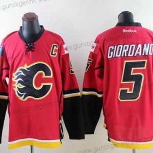 Herren Calgary Flames #5 Mark Giordano Trikots – Rot