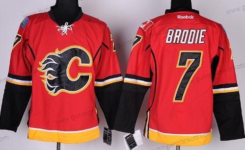 Herren Calgary Flames #7 T.J. Brodie Trikots – Rot