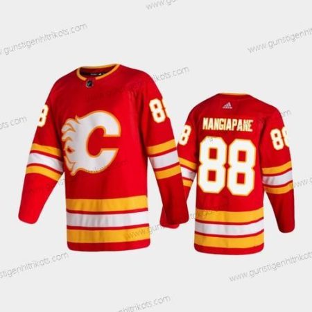 Herren Calgary Flames #88 Andrew Mangiapane Heimtrikots 2020-21 Authentisch Trikots – Rot