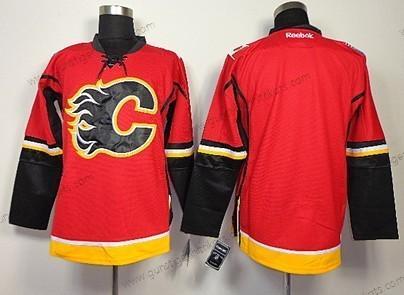 Herren Calgary Flames Leer Trikots – Rot