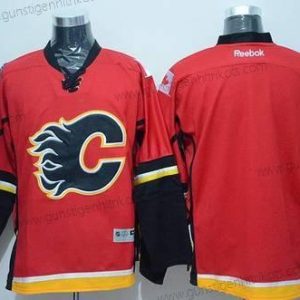 Herren Calgary Flames Leer Trikots Version 2 – Rot