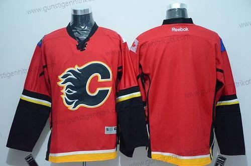 Herren Calgary Flames Leer Trikots Version 2 – Rot