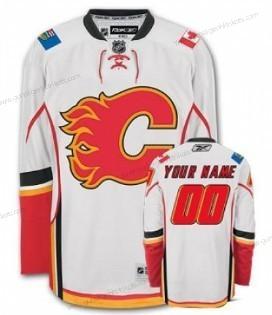 Herren Calgary Flames Personalisiertes Trikots – Weiß