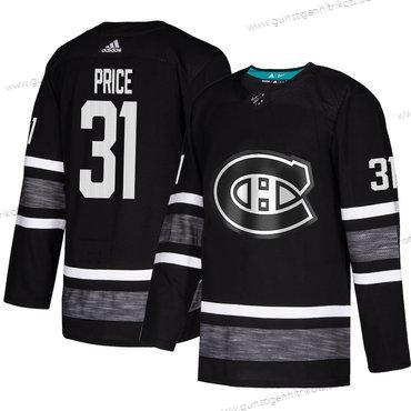 Herren Canadiens #31 Carey Price Authentisch 2019 All-Star Strickerei Hockey Trikots – Schwarz