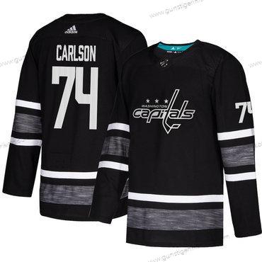 Herren Capitals #74 John Carlson Authentisch 2019 All-Star Strickerei Hockey Trikots – Schwarz