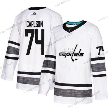 Herren Capitals #74 John Carlson Authentisch 2019 All-Star Strickerei Hockey Trikots – Weiß