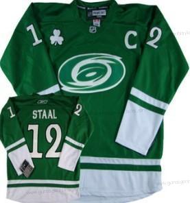 Herren Carolina Hurricanes #12 Eric Staal St. Patrick’S Day Trikots – Grün