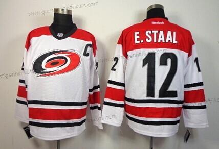 Herren Carolina Hurricanes #12 Eric Staal Trikots – Weiß