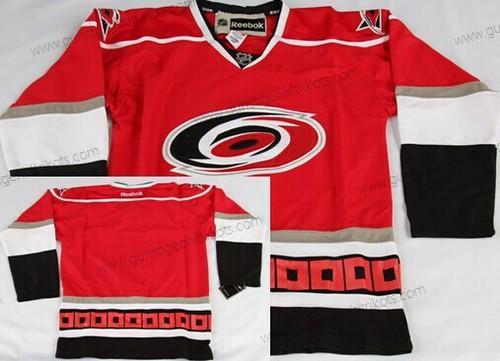 Herren Carolina Hurricanes Leer Ausweichtrikot Trikots – Rot