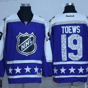 Herren Central Division Chicago Blackhawks #19 Jonathan Toews Reebok 2017 NHL All-Star Strickerei Ice Hockey Trikots – Lila