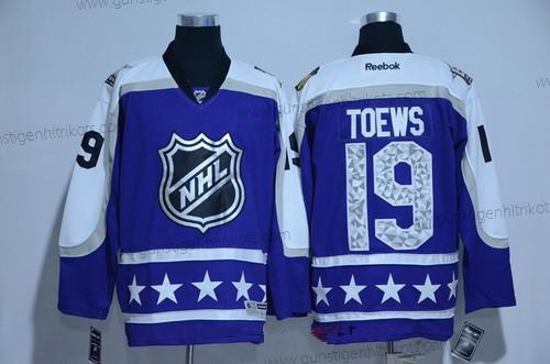 Herren Central Division Chicago Blackhawks #19 Jonathan Toews Reebok 2017 NHL All-Star Strickerei Ice Hockey Trikots – Lila